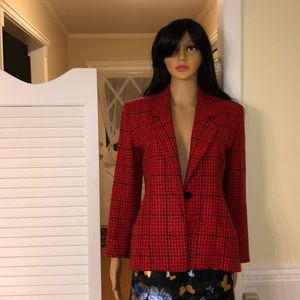 ANN KLEIN  RED JACKET